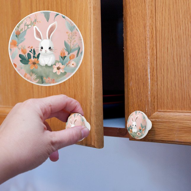 Baby Bunny Ceramic Knob (Creator Uploaded)