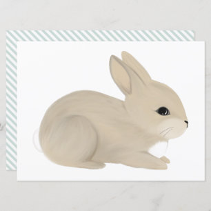 Baby Bunny, cut out Invitation