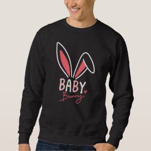 Baby Bunny Ears Heart Eggs Hunting Men Women Kids  Sweatshirt