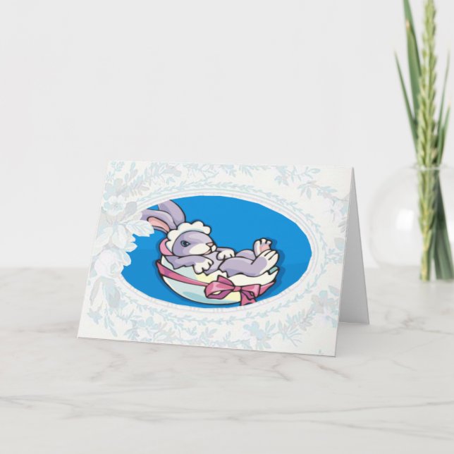 Baby Bunny Easter Card (Front)