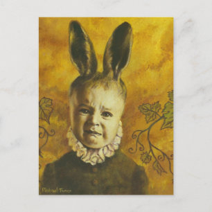 Baby Bunny Mutant Design Postcard