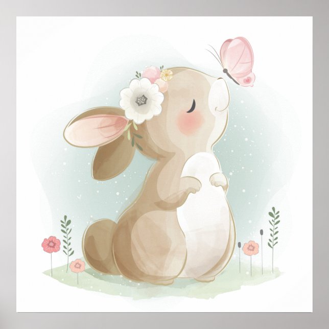 Baby bunny  poster (Front)