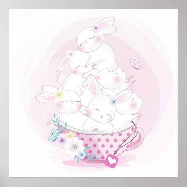 Baby bunny  poster (Front)