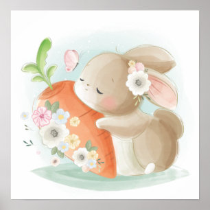 Baby bunny  poster