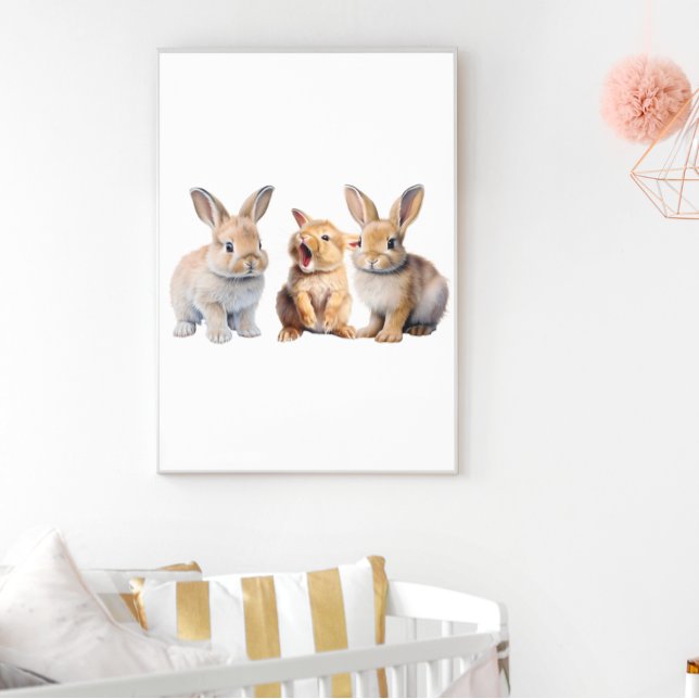 Baby Bunny Rabbit Nursery  Poster (Creator Uploaded)