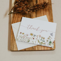 Baby Bunny Shower Thank You Card