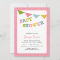 Baby Bunting Baby Shower Invitation