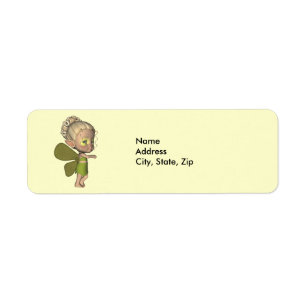 Baby Butterfly Strangeling Addess Label Return Address Label