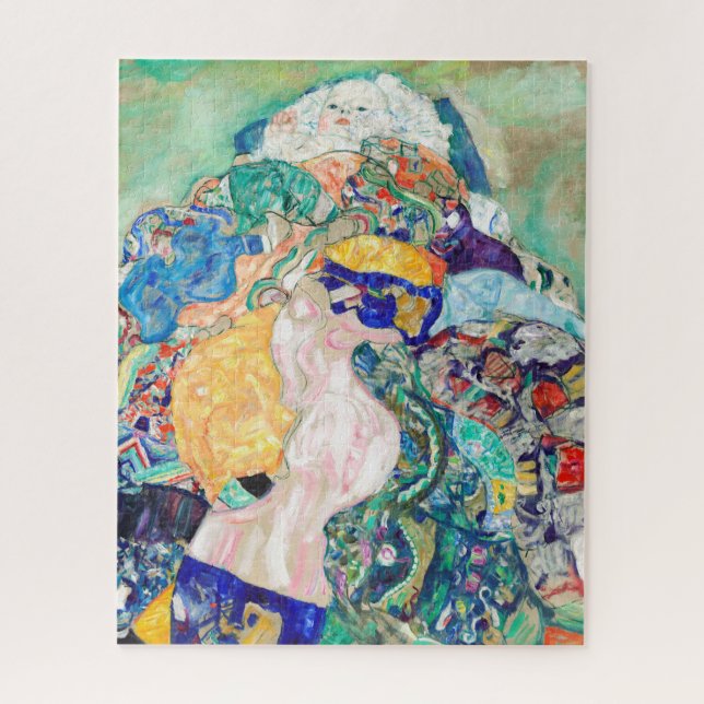 Baby by Gustav Klimt Painting Art Jigsaw Puzzle (Vertical)