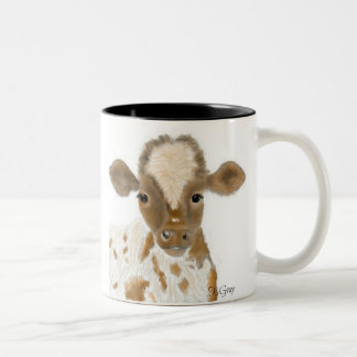 Baby Calf Two-Tone Coffee Mug