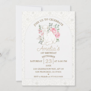 Baby Camel 1st Birthday Neutral Desert Invitation