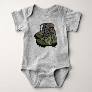 Baby Camo Boots Bodysuit