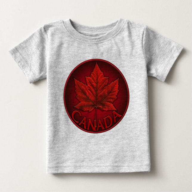 Baby Canada Souvenir Creeper Organic Canada Shirt (Front)