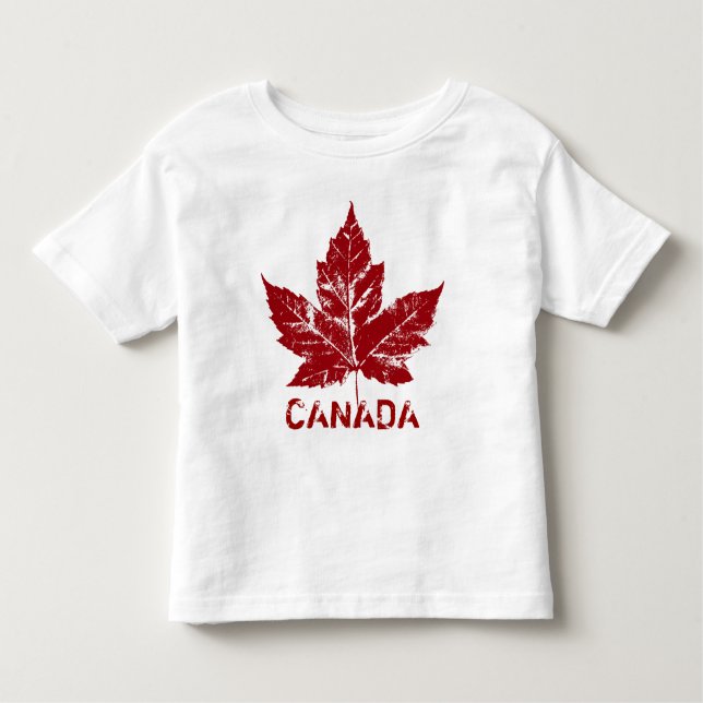 Baby Canada T-shirt Retro Toddler Souvenir Shirt (Front)