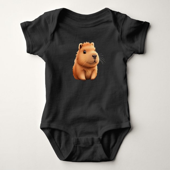 Baby Capybara Baby Bodysuit (Front)