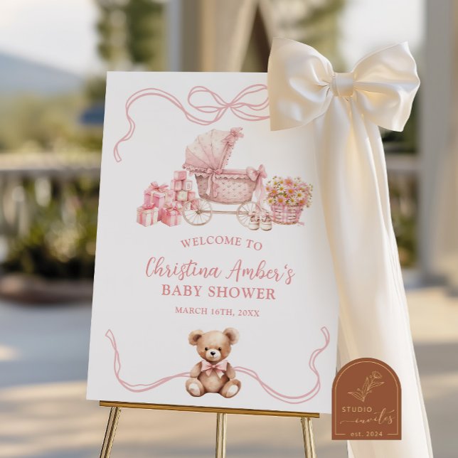Baby Carriage Baby Shower Welcome Sign (Creator Uploaded)