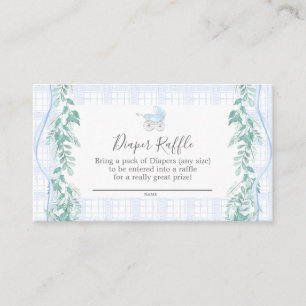 Baby Carriage Diaper Raffle Card