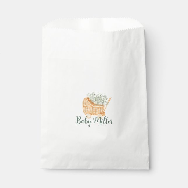 Baby Carriage Favour Bag (Front)
