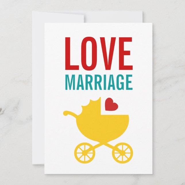 Baby Carriage Gender Neutral Shower Invitation (Front)