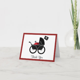 baby carriage, thank you card