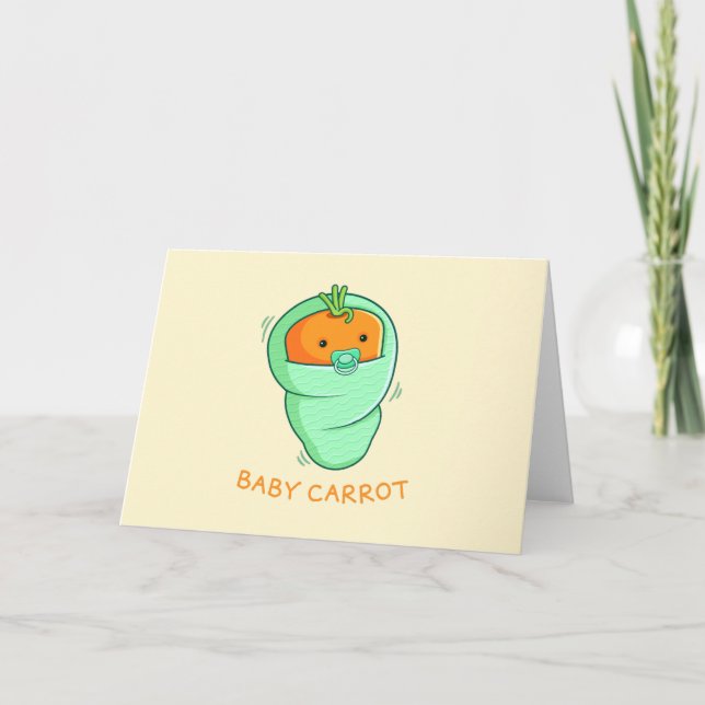 Baby Carrot Pun Card (Front)