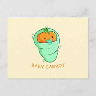 Baby Carrot Pun Postcard