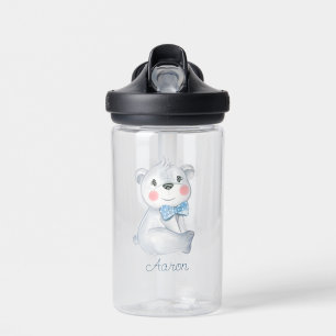Baby Cartoon Bear Personalised Water Bottle