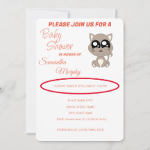 Baby Cat | Baby Shower Invitation