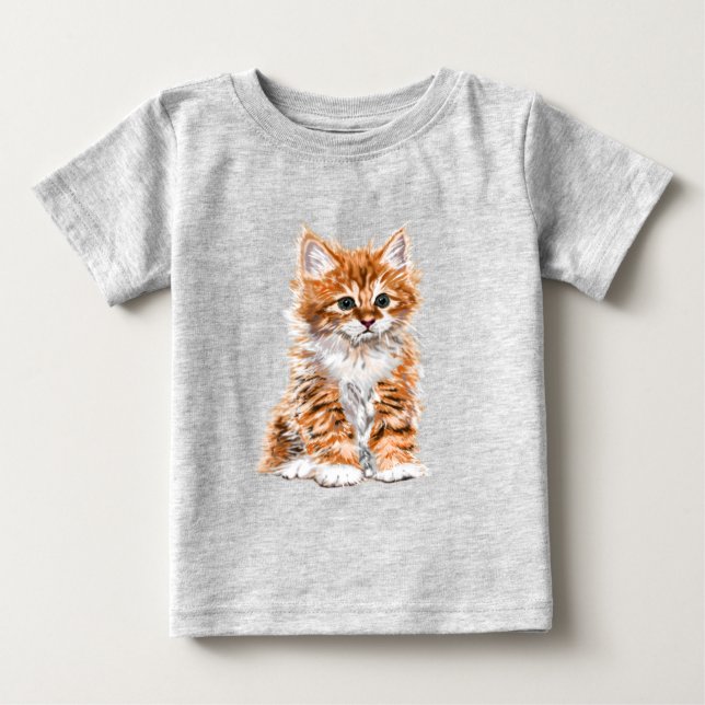 Baby Cat Baby T-Shirt - Painting (Front)