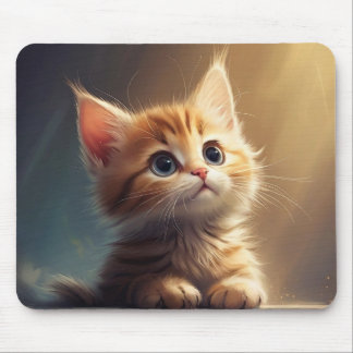 baby cat mouse pad