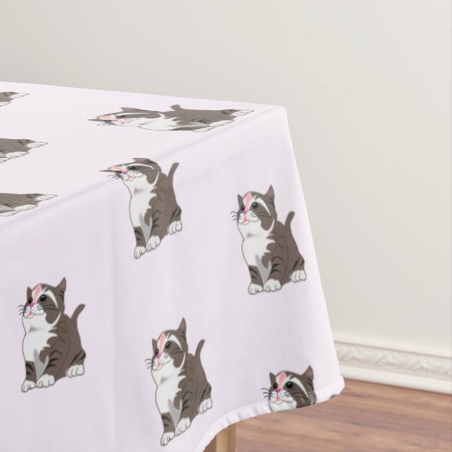 Baby Cat Tablecloth - Customisable (In Situ)