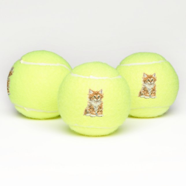 Baby Cat Tennis Balls Gift (Multi)