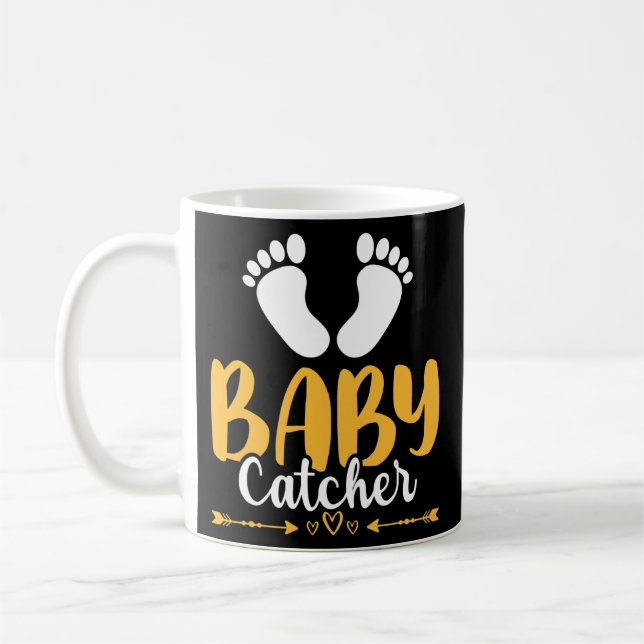 Baby Catcher OB Nurse Uterus OB Gyn  Coffee Mug (Left)