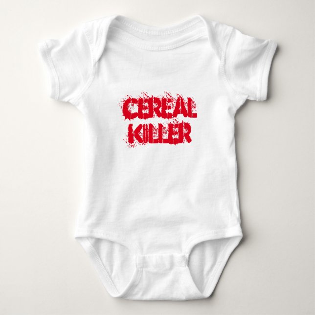 Baby Cereal Killer Jumper Baby Bodysuit (Front)