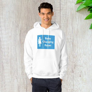 Baby Changing Room Sign with Parent and Infant Hoodie