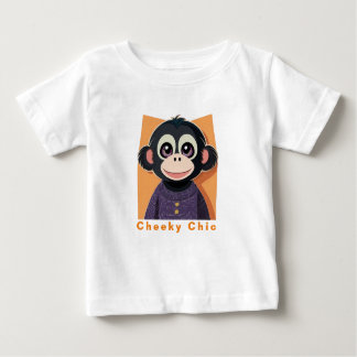 "Baby Cheeky Chimp" Baby T-Shirt