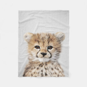 Baby Cheetah Colourful Grapic   Animal Gift Fleece Blanket