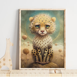 Baby Cheetah Gender Neutral   Cheetah Wall Print