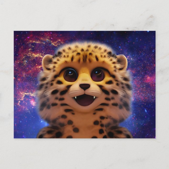 Baby Cheetah Postcard (Front)