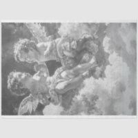 Baby Cherub Angels in Heavenly Dialogue Decoupage