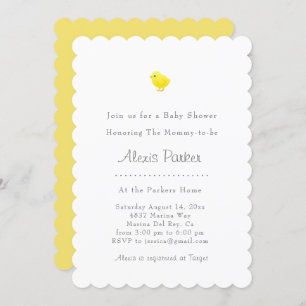 Baby Chick Baby Shower Invitation