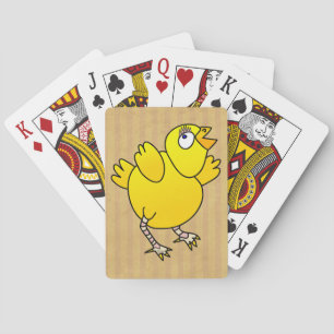 Baby chicken fun cartoon playing cards