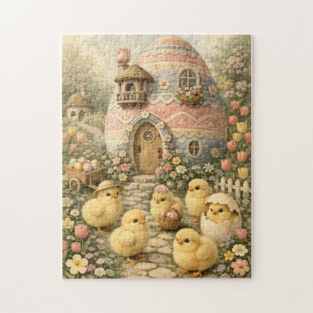 Baby Chicks Easter Jigsaw Puzzle (Vertical)
