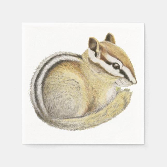 Baby Chipmunk Napkin (Front)