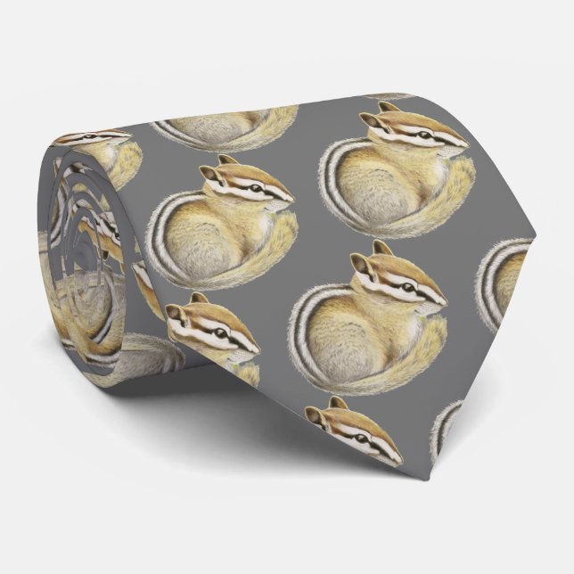 Baby Chipmunk Neck Tie (Rolled)