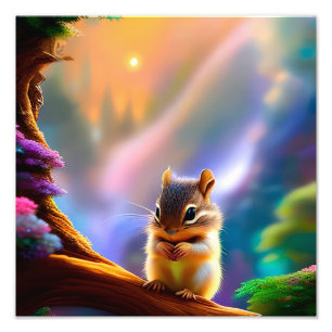 Baby Chipmunk Photo Print
