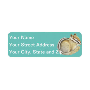 Baby Chipmunk Return Address Label