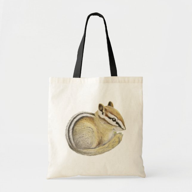 Baby Chipmunk Tote Bag (Front)