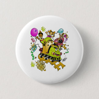 baby choo choo train 6 cm round badge