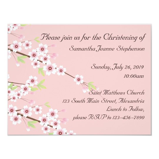 Baby Christening Invitation